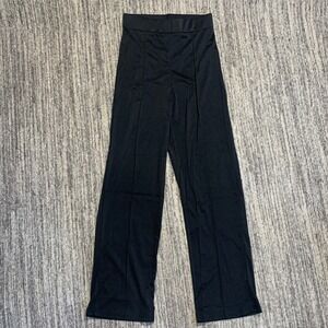 New Size Medium High Waist Wide Leg Dress Pants Stretch Casual Lounge Black
